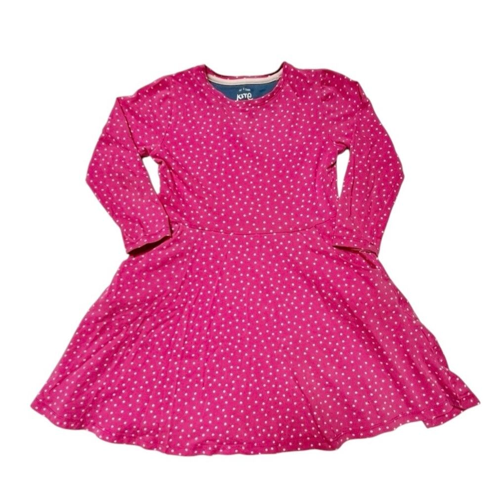 Kite Long Sleeve Organic Cotton Skater Dress Size 5